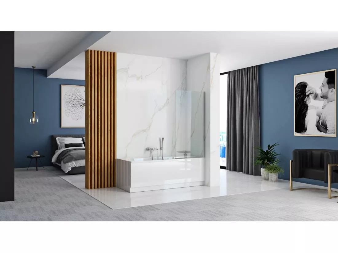Pare-Baignoire Rea Lagos 70 Chrome