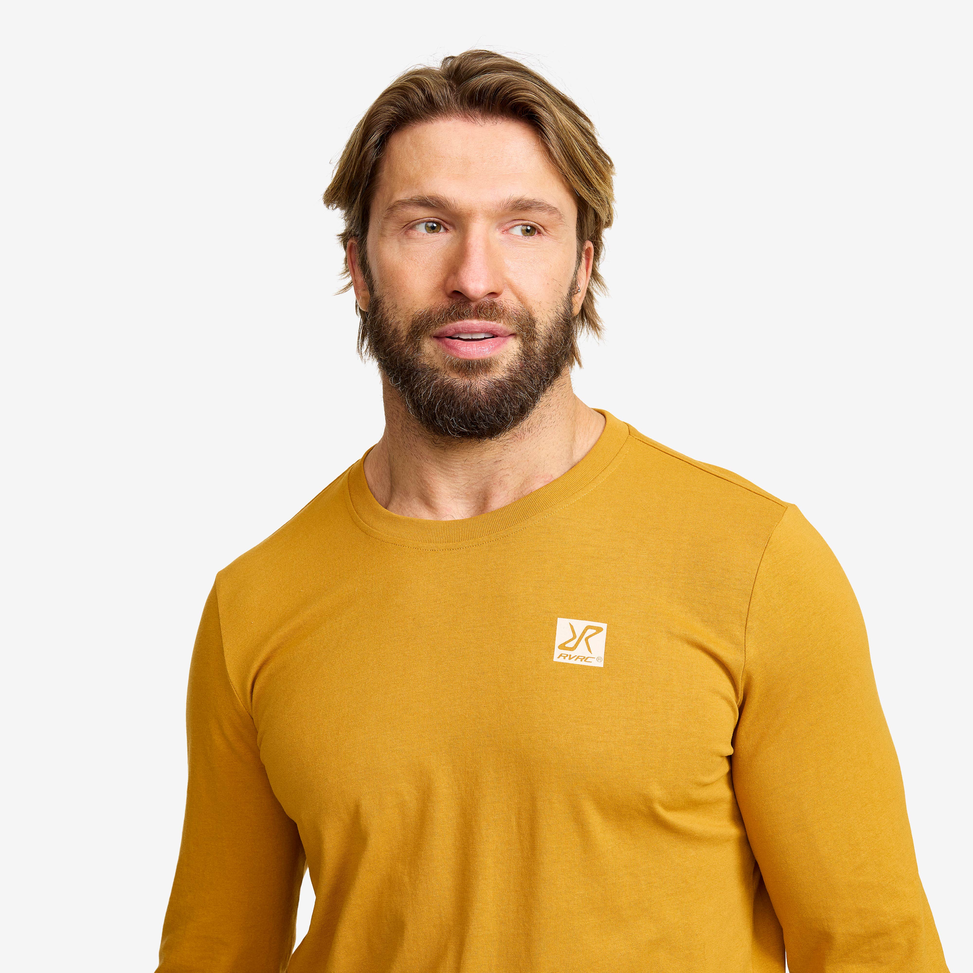 Easy Long-sleeved T-shirt Herre Harvest Gold