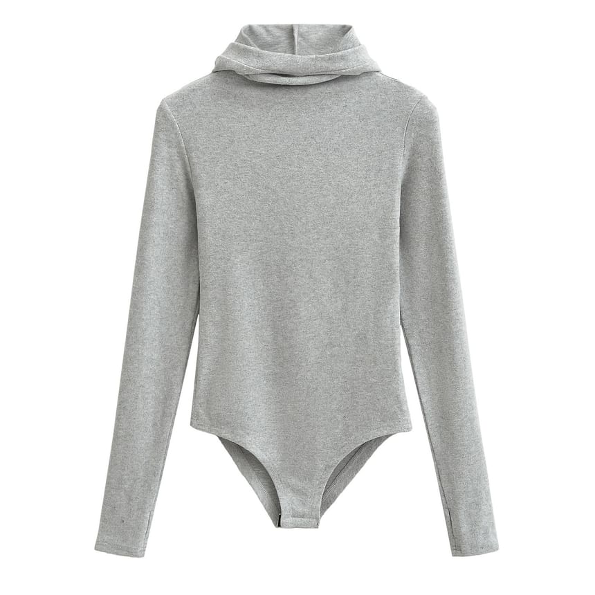 Reknovine - Effen bodytop met lange mouwen en coltrui
