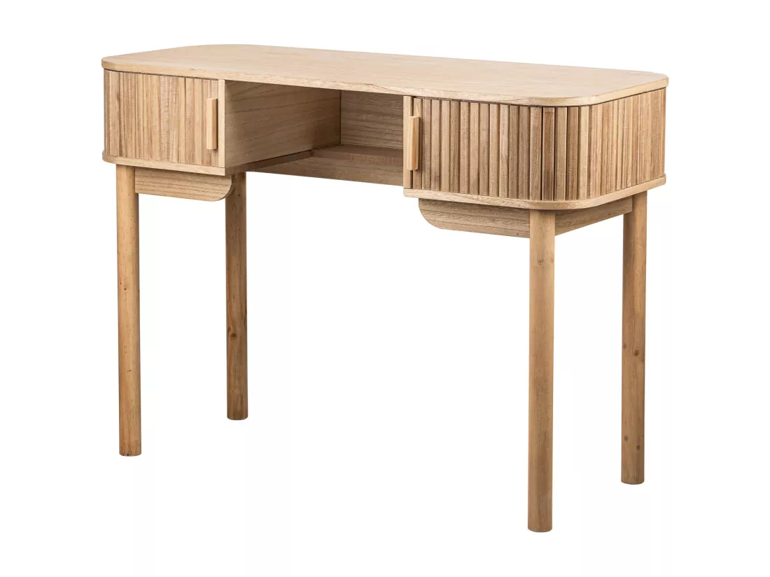 Bureau 2 portes en bois de frêne