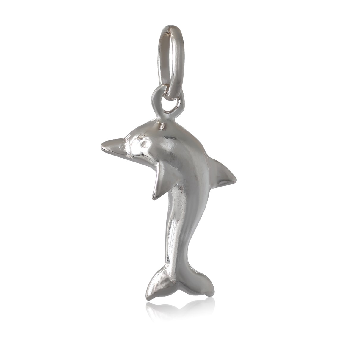 Pendentif argent rhodié dauphin