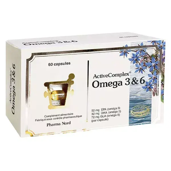Pharma Nord ActiveComplex Ômega 3 e 6 - 60 cápsulas