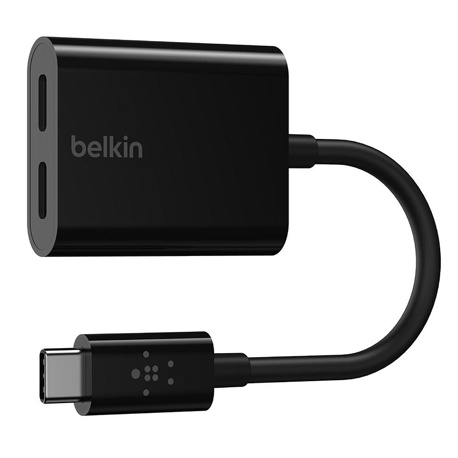 Adaptateur USB-C vers USB-C audio + recharge jusqu'à 60 W