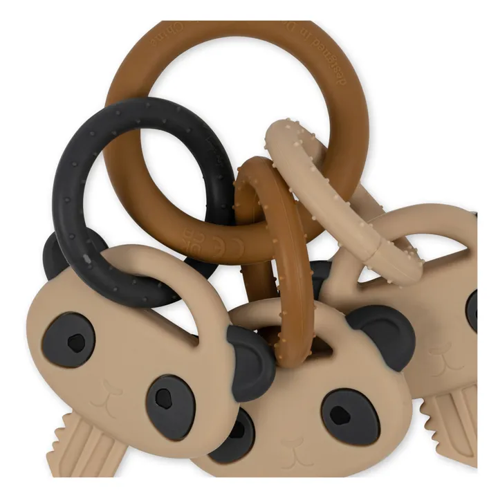 Konges Sløjd Anneau de dentition Panda | Beige