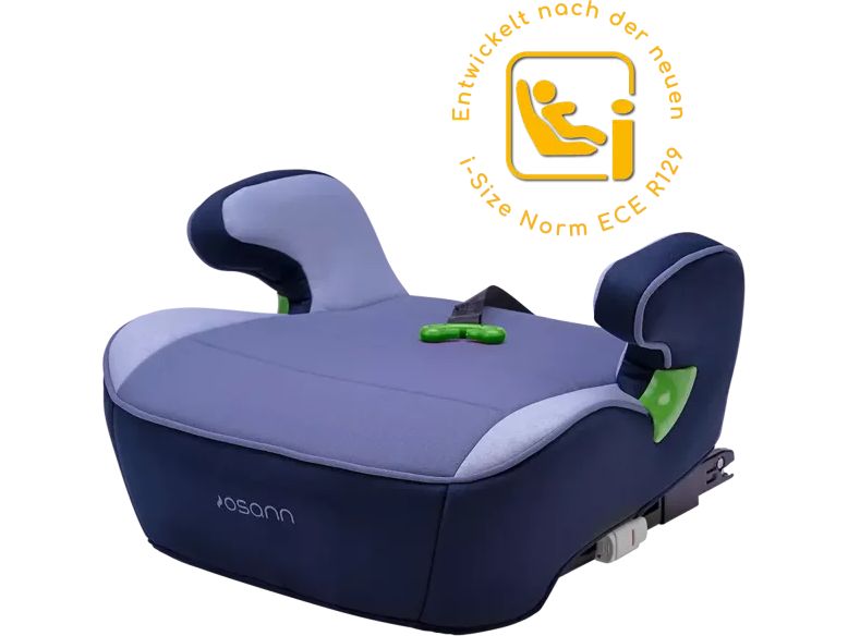 Osann Sitzerhöhung Junior Isofix mit Gurtfix Pixel Navy Stylische Sitzerhöhung