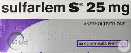 Sulfarlem S 25mg 90 Comprimés