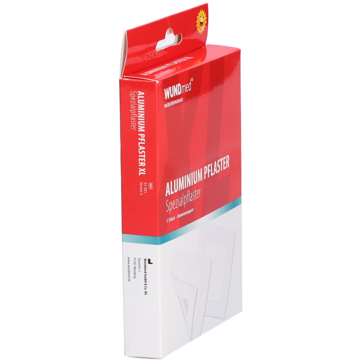 WUNDmed® Aluminium-Pflaster 75 x 75 mm