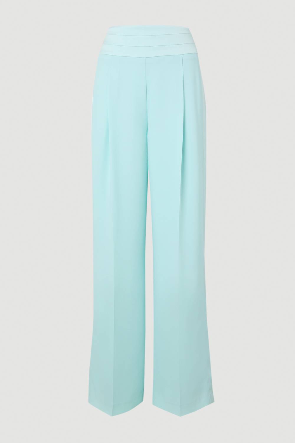 KarenMillen Pantalon Large Tailleur En Crêpe Satiné Dos