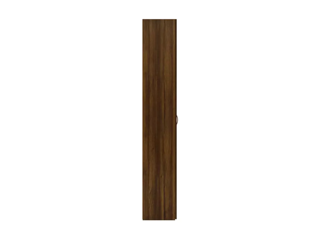 Armoire de bureau Chêne marron 60x32x190 cm Bois d'ingénierie