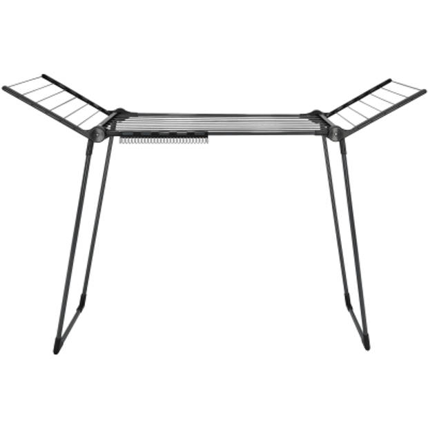 Leifheit Droogrek Pegasus 150 Solid Slim - 15 m drooglengte - Zwart