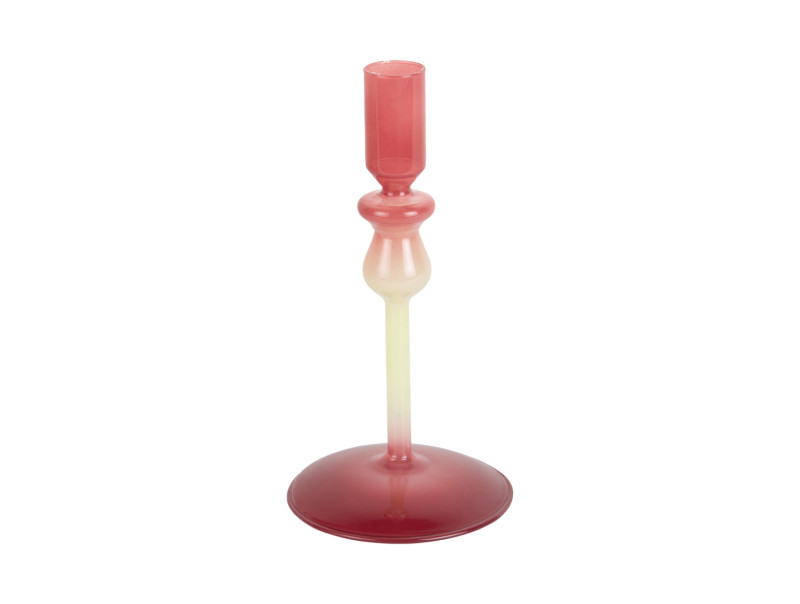 Candle Holder Duo Colores Small PT4346LP Soft pink & cobalt blue