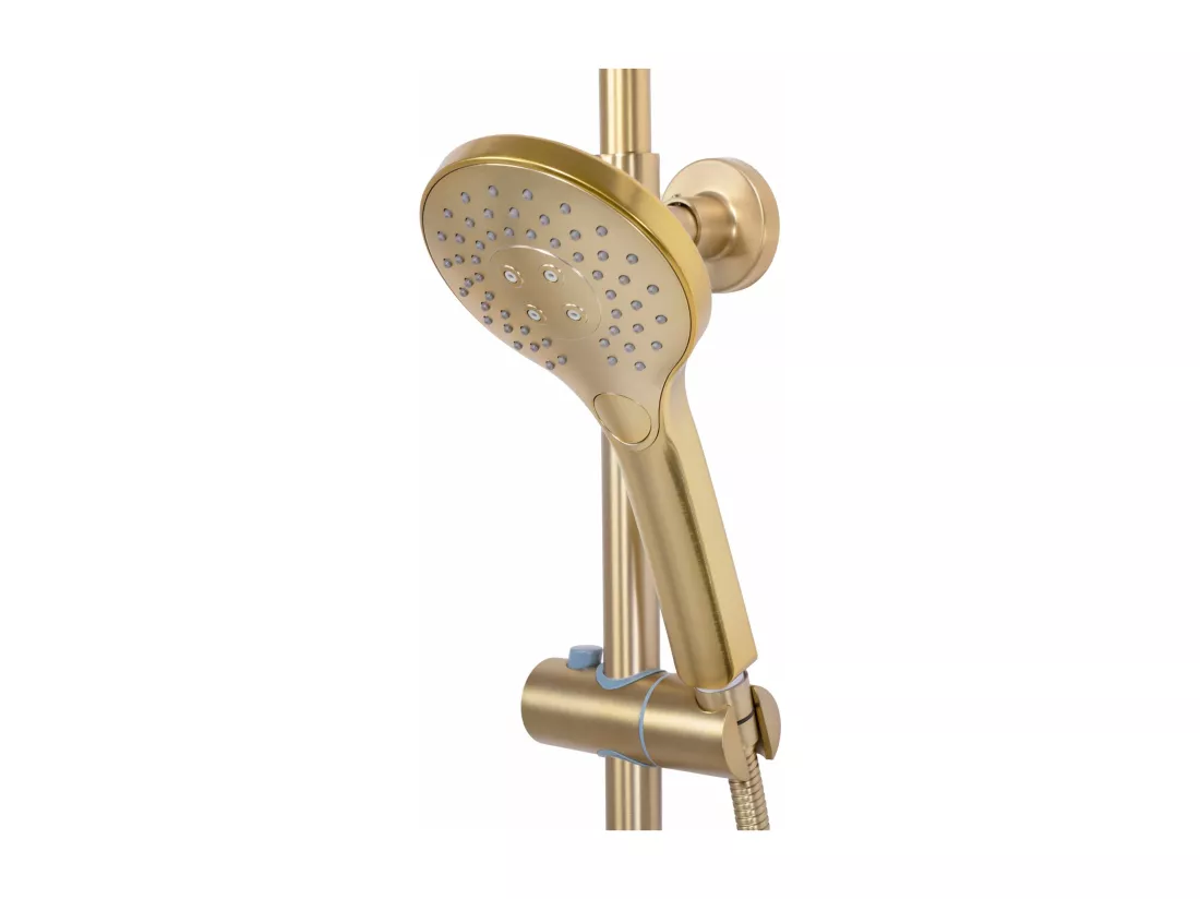 Kit De Douche Avec Thermostat Rea Vincent Termostat Brush Gold