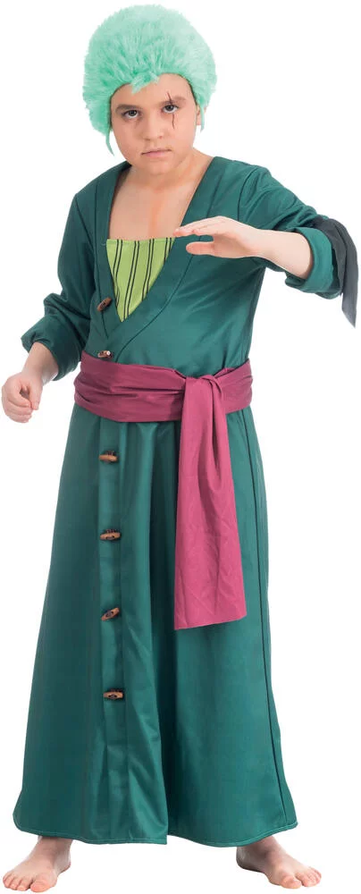 ONE PIECE - DEGUISEMENT RORONOA ZORO 140 CM ET 2 ACCESSOIRES