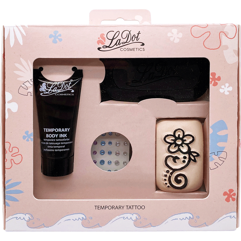 Colop LaDot Tattoo Stempelset, Lockenblume, schwarz