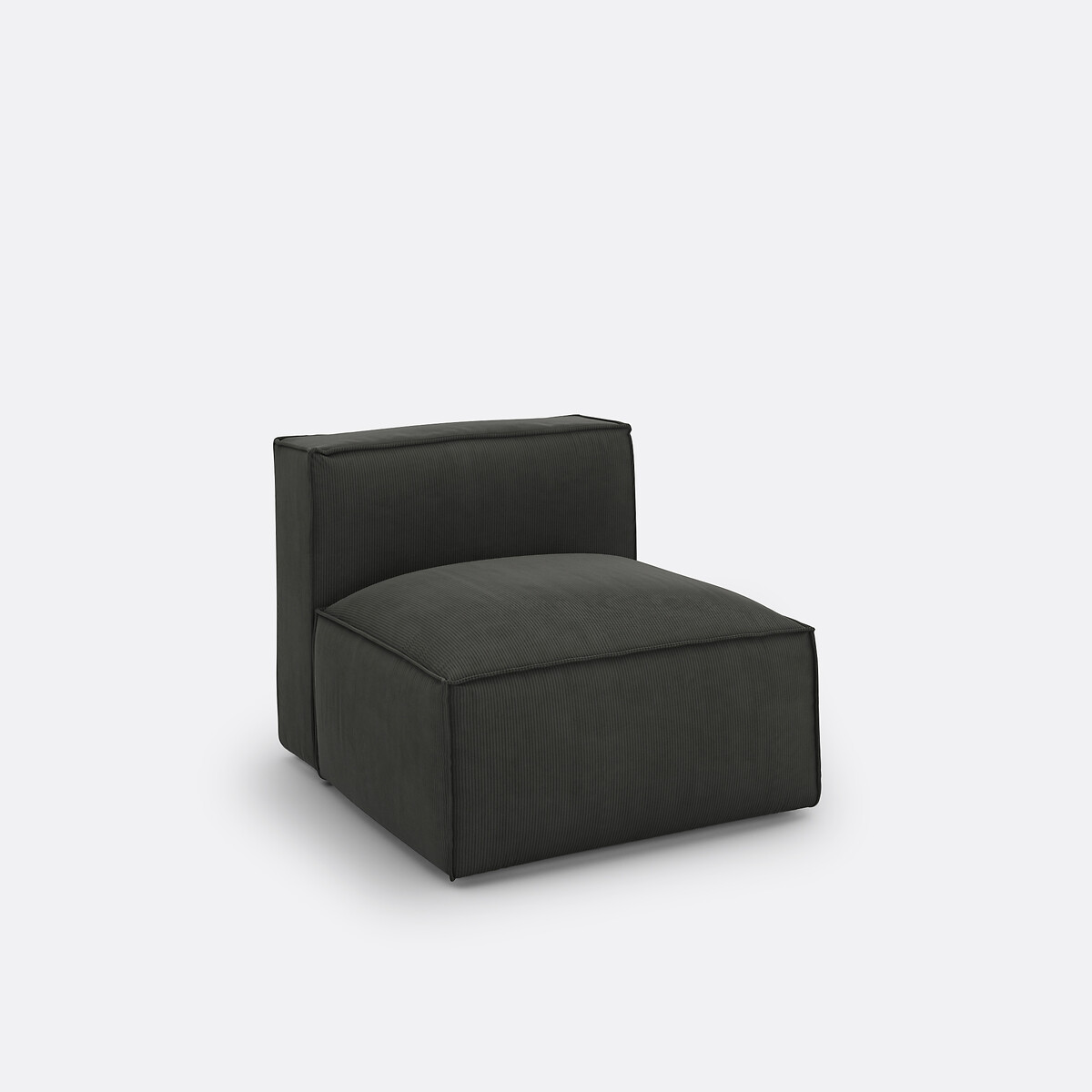 LA REDOUTE INTERIEURS<br>Sofá modular canelado de veludo, Seven