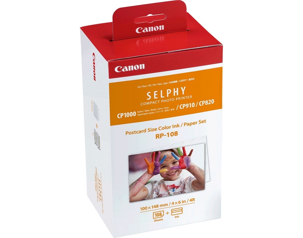 RECARGA PAPEL PARA IMPRESSORA CANON SELPHY RP-108IN