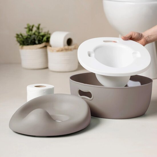 Pot d'apprentissage évolutif Potty 3 en 1   Taupe        de               Nattou