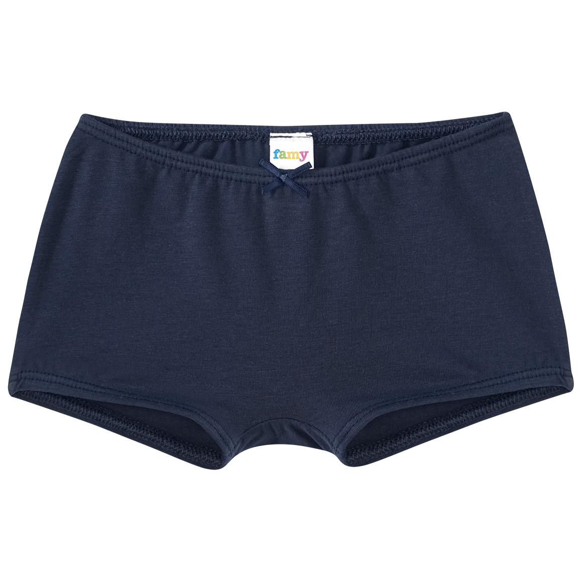 Famy 5 Mädchen Pantys aus Bio-Baumwolle dunkelblau / weiss
