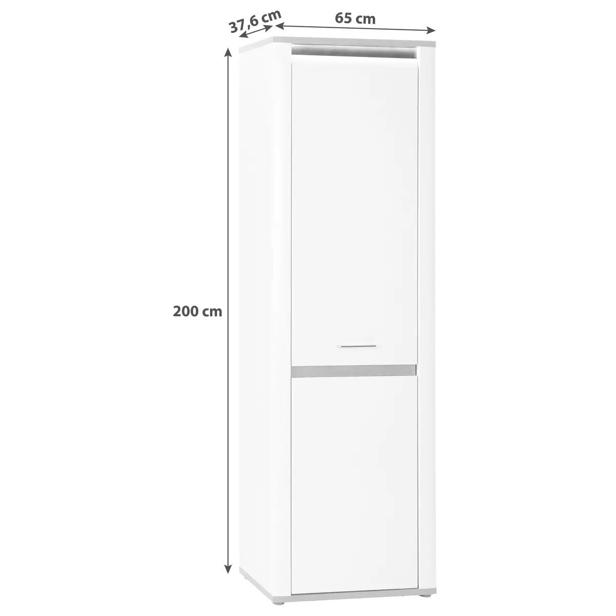 Garderobenschrank Alassio weiss