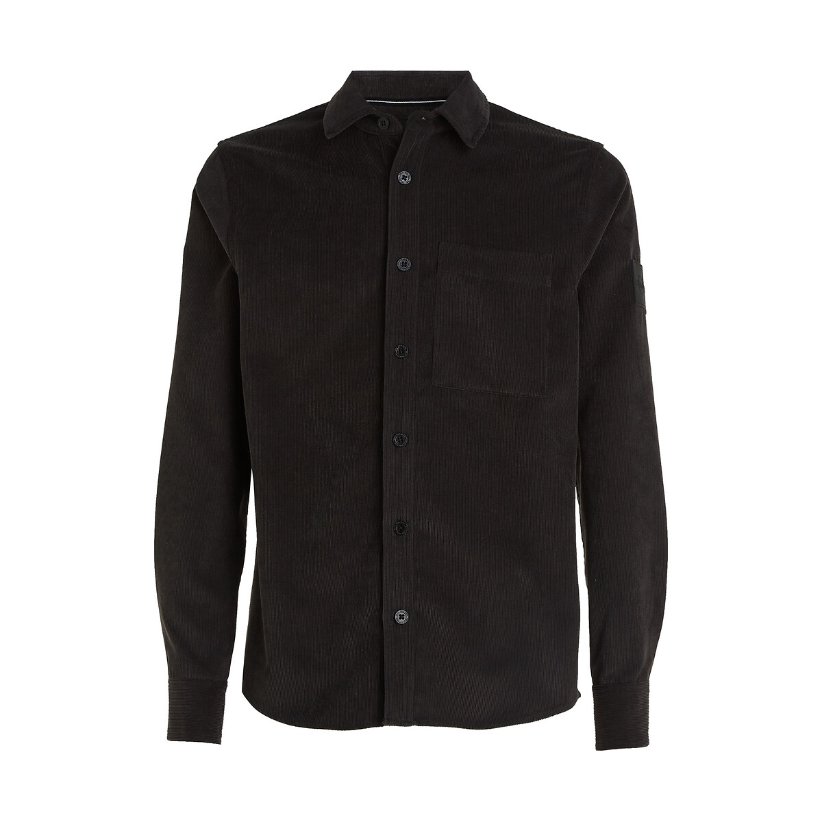 CALVIN KLEIN JEANS<br>Camisa reta em veludo