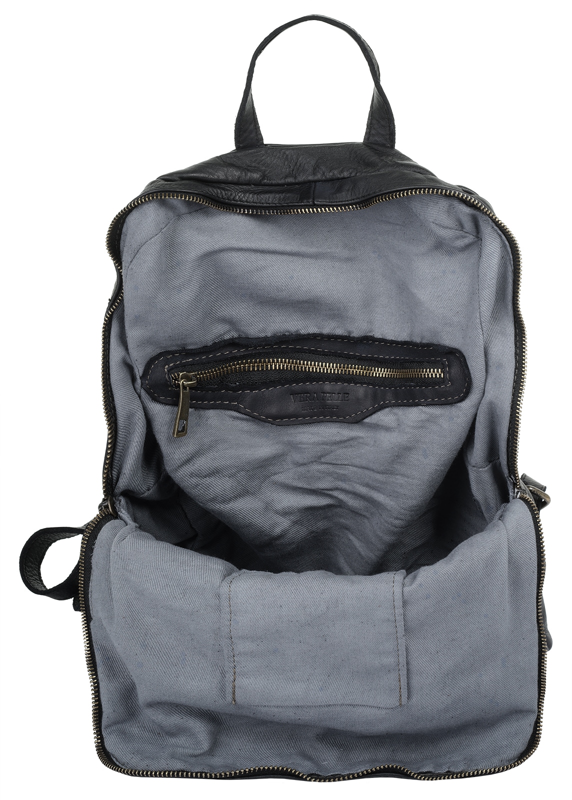Samantha Look Cityrucksack echt Leder, Made in Italy