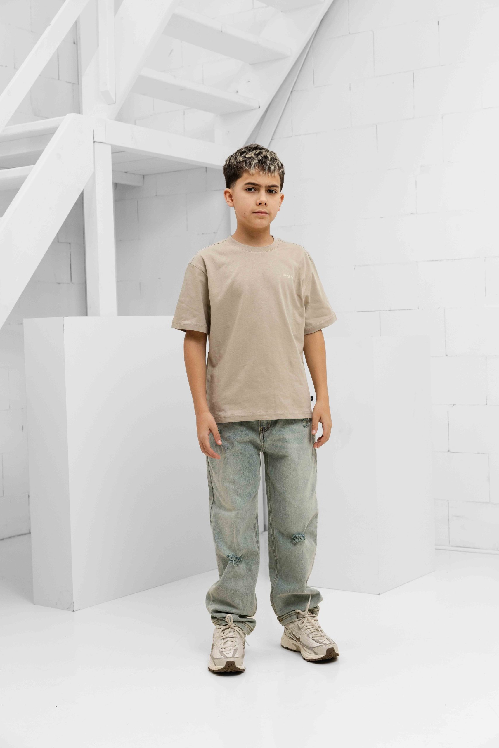 Ballin Amsterdam Coral Overload T-Shirt Kids Beige