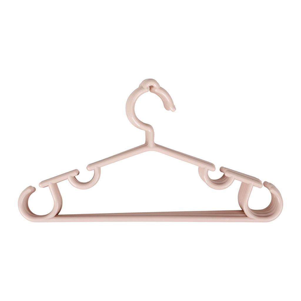 Lot de 6 cintres enfant rose
