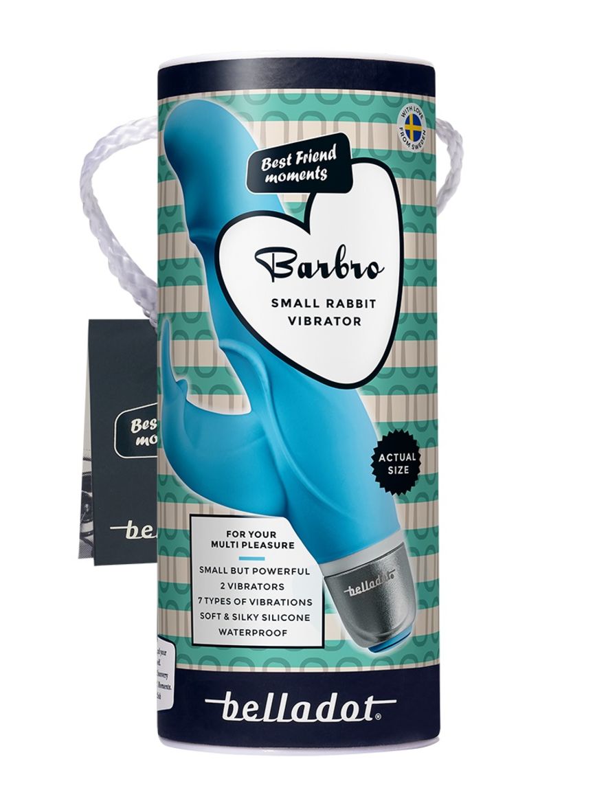 Belladot Barbro rabbit vibrator blå