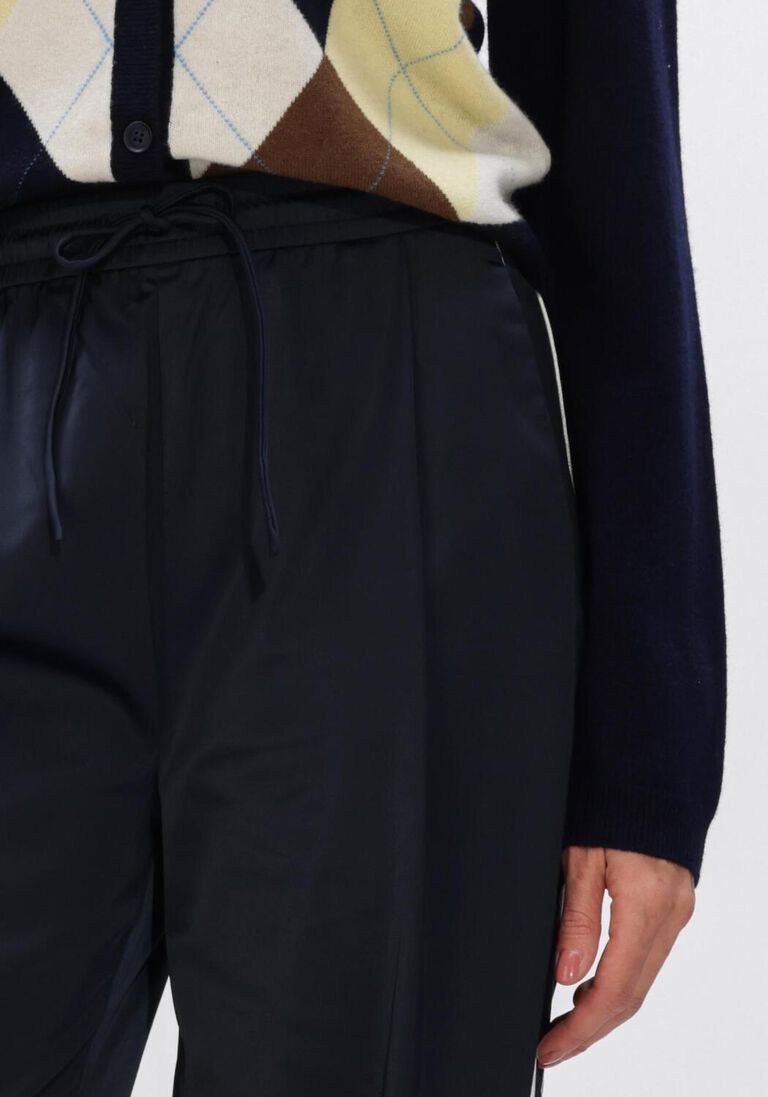 donkerblauwe gestuz wijde broek gzbicca hw pants