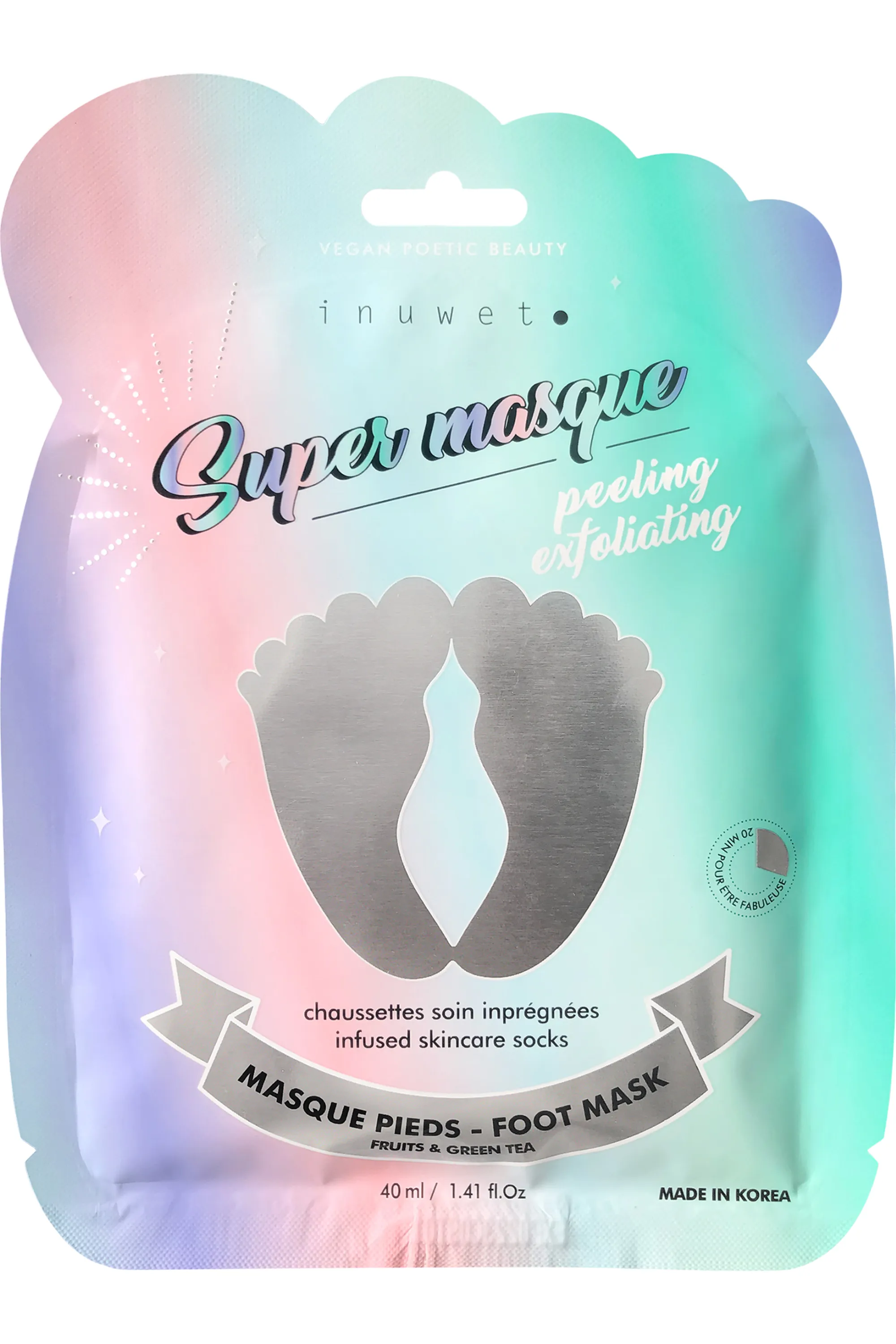 Inuwet (In Unicorn We Trust) Masque peeling pieds-40 ml