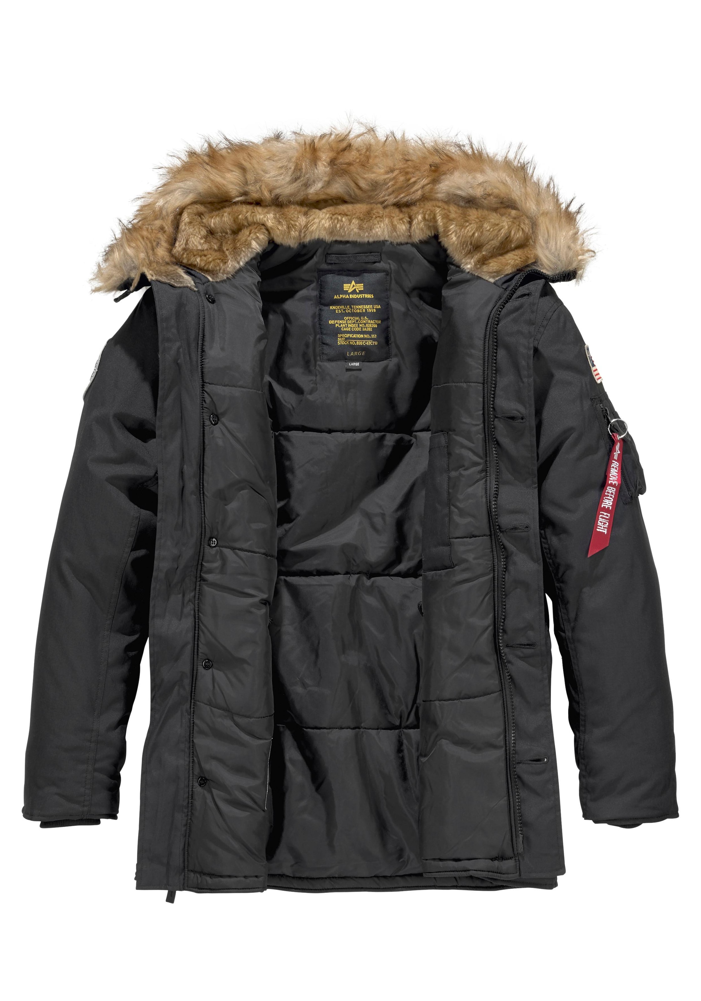 Alpha Industries Parka »POLAR JACKET« mit Kapuze