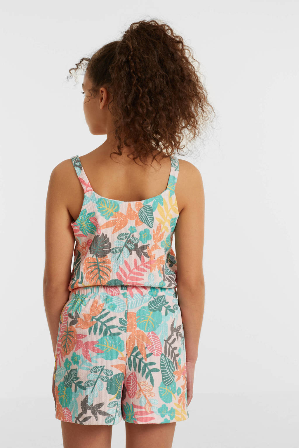 anytime crinkle short met all over print multi