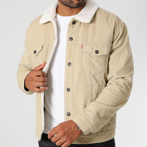 Veste A Col Fourrure 16365 Beige