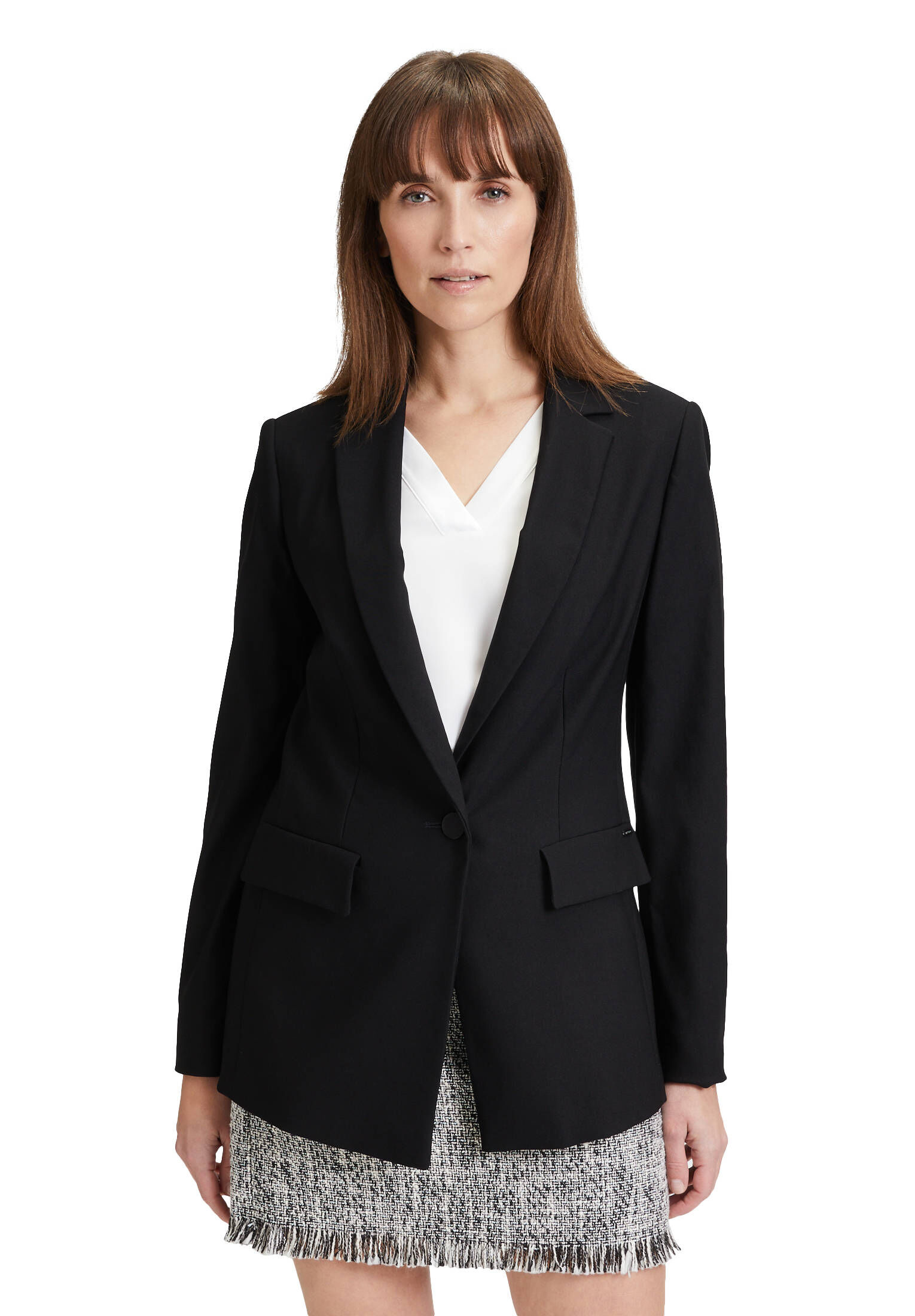 Betty & Co| Damen Businessblazer mit Taschen
