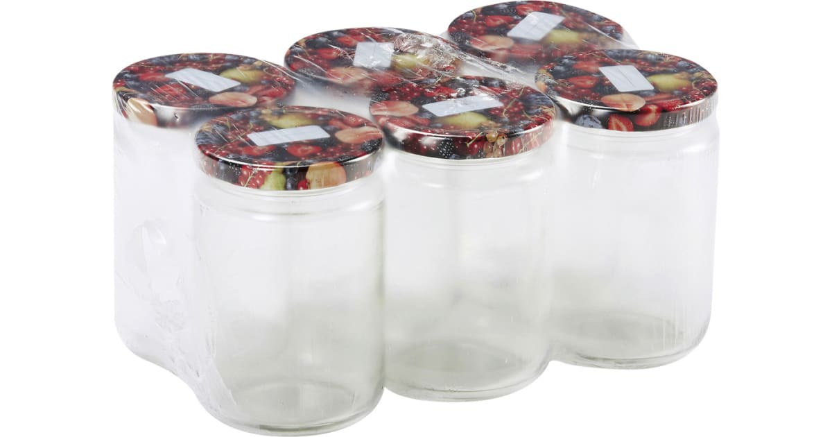 Westside Einkochglas Rund 212 ml 6er-Packung