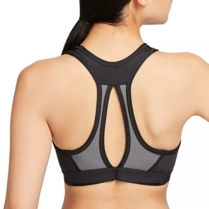 Nike Dame BH Dri-FIT Swoosh High Support Bra Sort