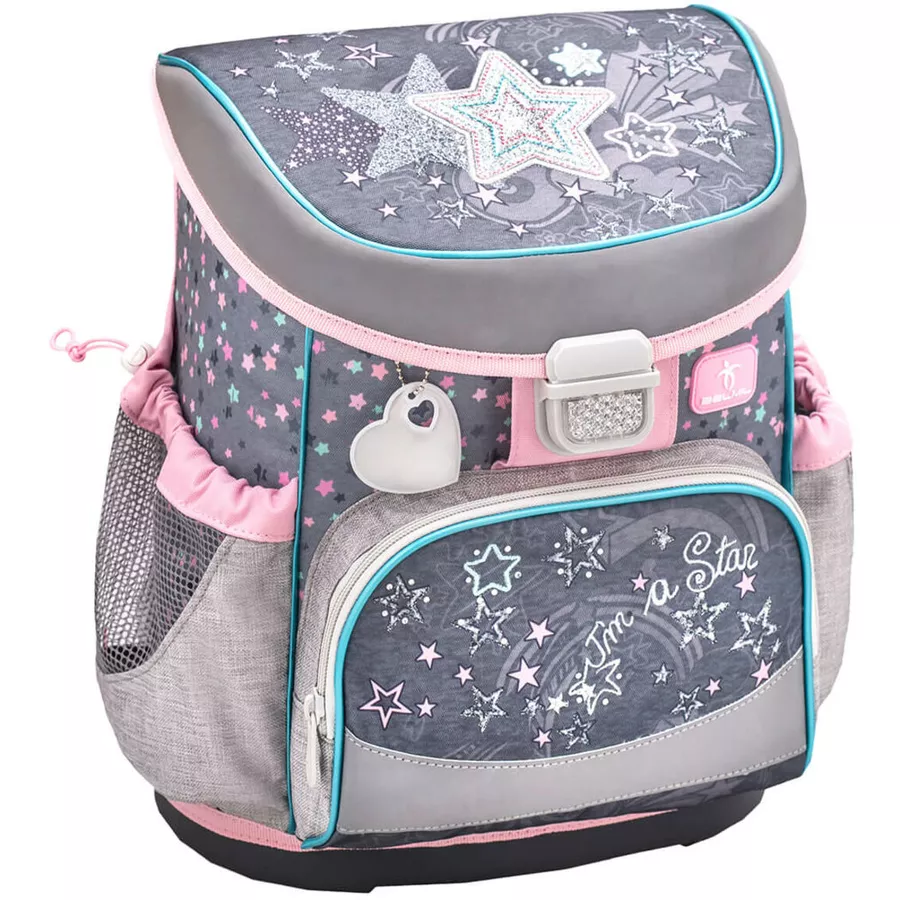 Belmil Schulranzen Mini Fit Schulranzen Set 5-teilig mit Brustgurt Shine like a Star