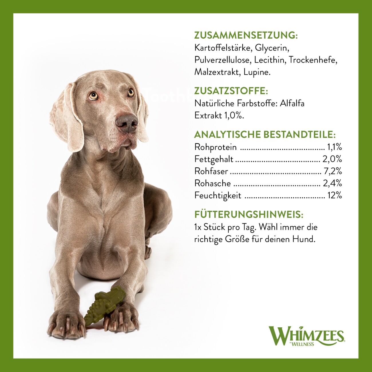 WHIMZEES Zahnpflegesnacks Alligator M
