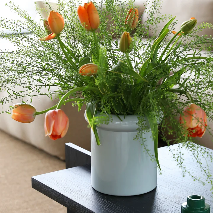 &klevering - Turban Vase 27 x Ø 16 cm, gelb