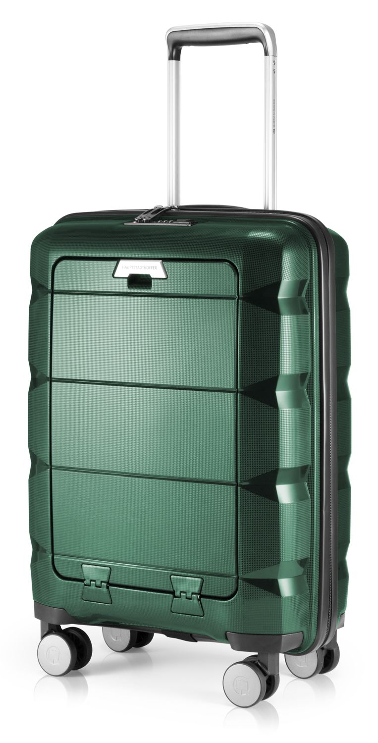 Britz - mala de mão rígida com rodinhas, aprovada pela TSA, 55 cm, 34 litros, verde escuro