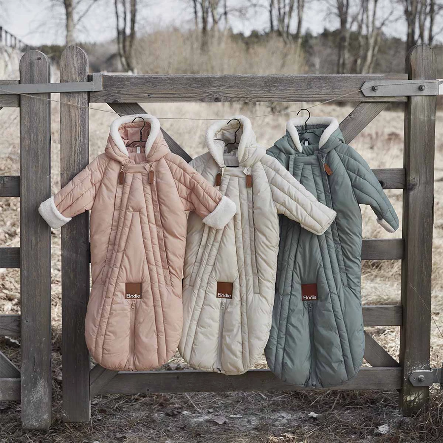 Elodie Baby Overall Pebble Green