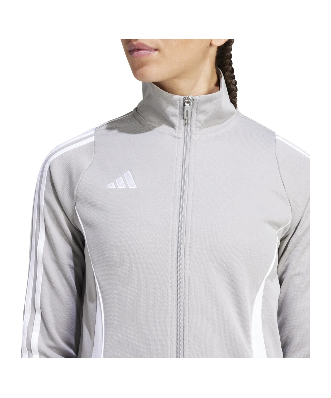 adidas Tiro 24 Trainingsjacke Damen Grau Weiss