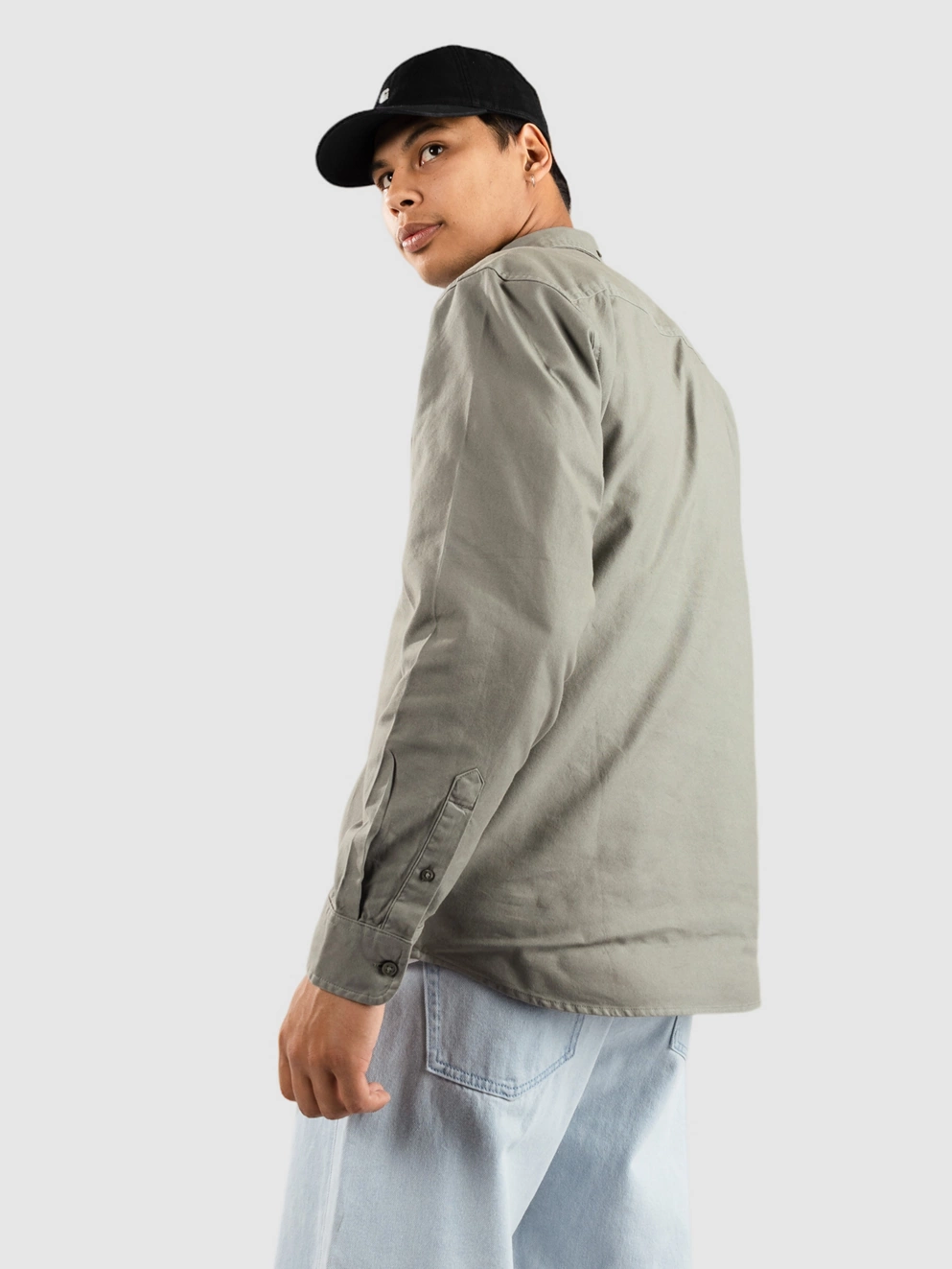 Carhartt WIP Bolton Shirt smoke green/garment dyed