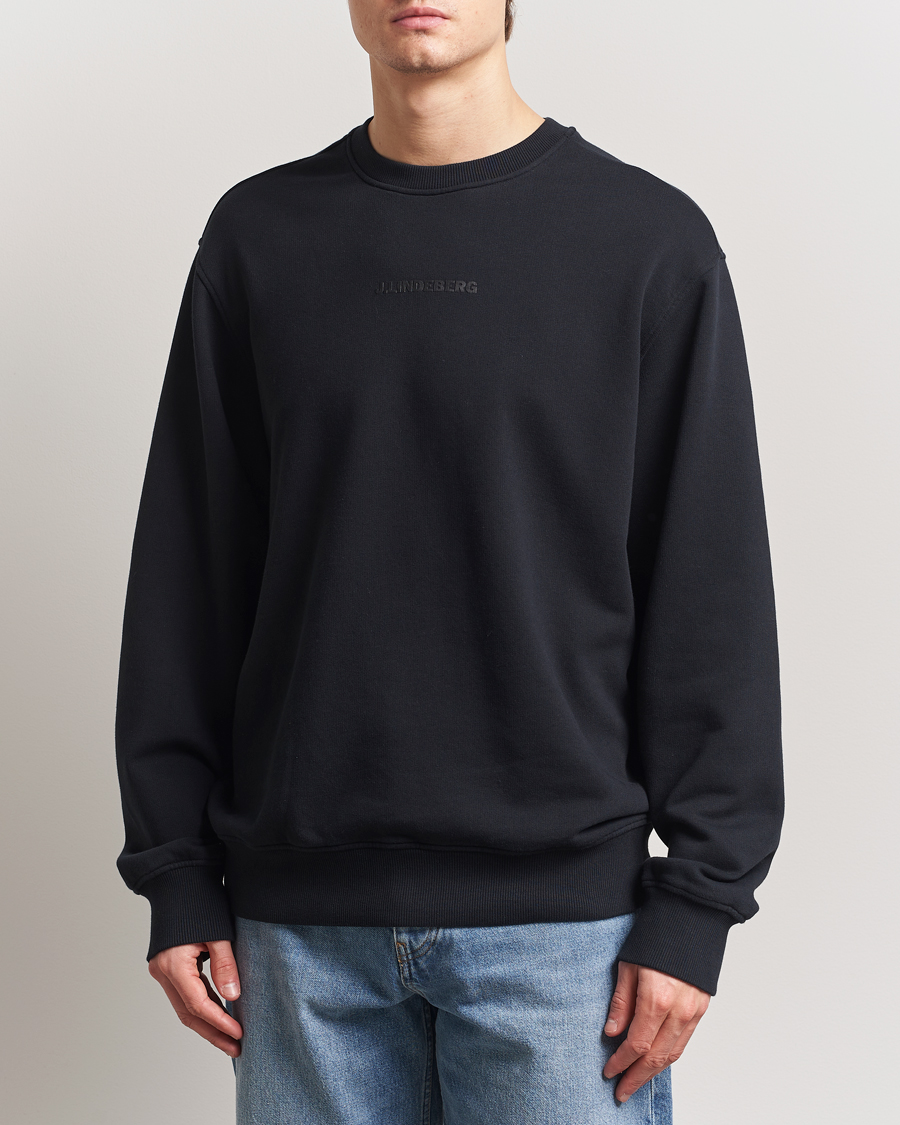 J.Lindeberg Callan Cotton Crew Neck Black