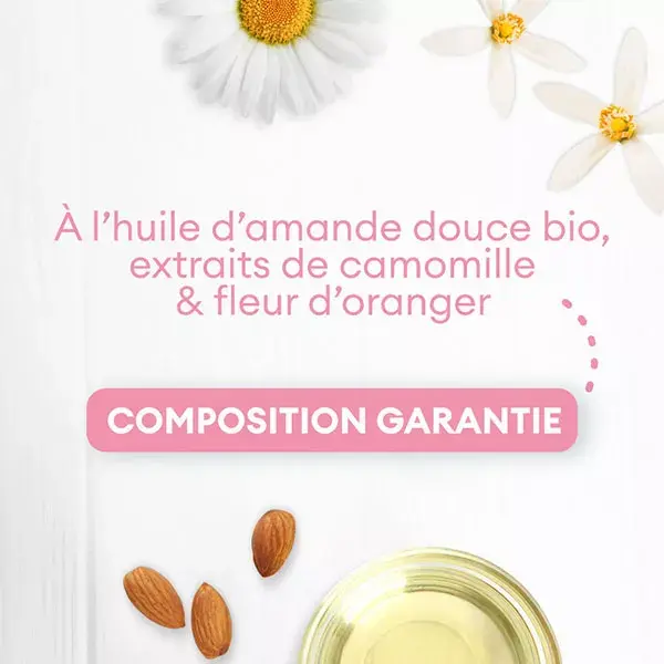 Óleo de Limpeza Noturno Cadum Baby para Corpo e Cabelo, Óleo de Limpeza Suavizante com Camomila e Flor de Laranjeira, 750ml