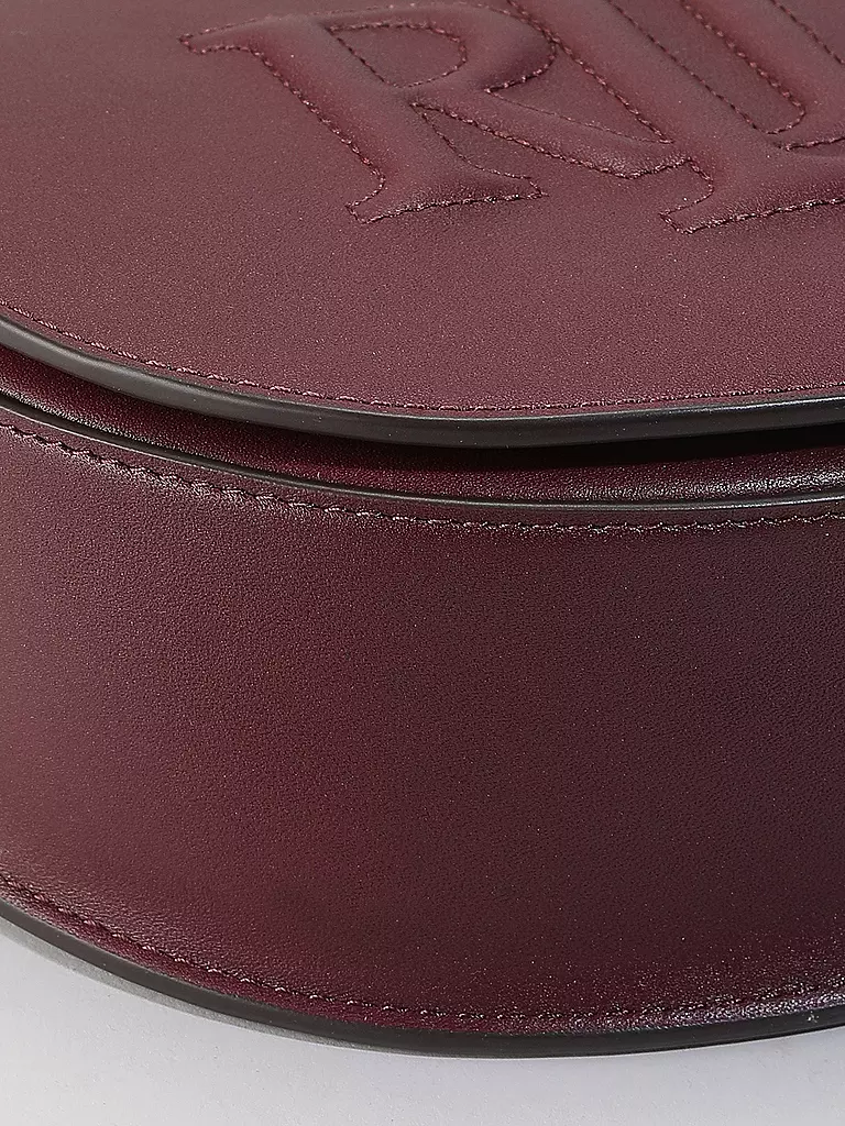 LAUREN RALPH LAUREN Ledertasche - Mini Bag WITLEY Medium dunkelrot