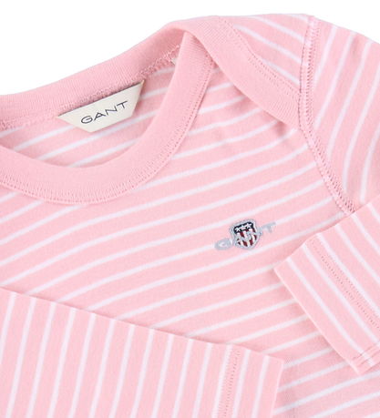 GANT Body L/æ - Shield Striped - Blushing Pink