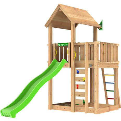 Jungle Gym Mansion 2.1 legetårn komplet ekskl. rutsjebane