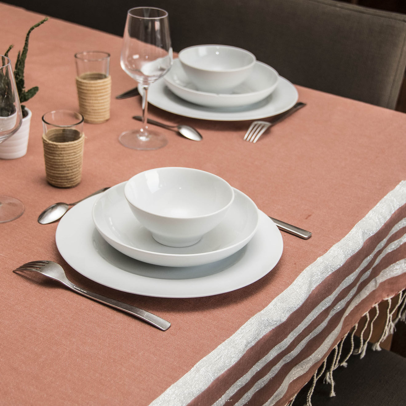 Febronie Nappe 100% Coton 200 g/m² Hamptons terracotta