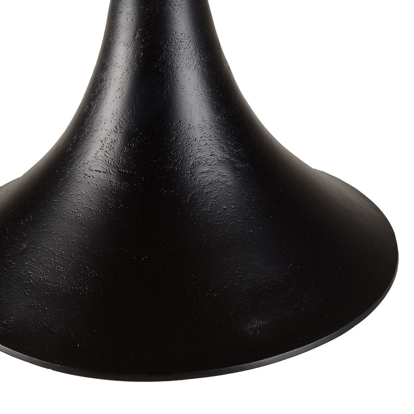 Macabane Table d'appoint plateau en manguier James noir/bois - 65x65x44 cm